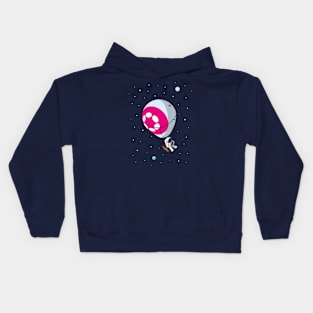 Polkadot. To the Moon. T-shirt Kids Hoodie